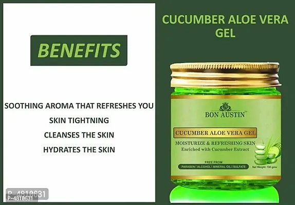 Cucumber And Aloe Vera Face Gel- Pack Of 2-thumb0