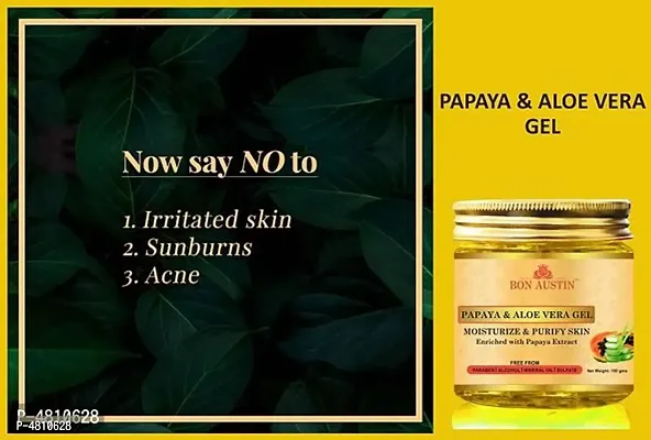 Papaya And Aloe Vera Face Gel- Pack Of 2