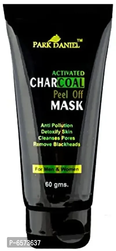 PARK DANIEL Activated Charcoal Peel off Mask - For Black head removal, deep cleansing and Instant glow(60 g)