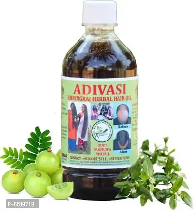 Adivasi Bhingraj Herbal Hair Oil Pack Of 1 Of 125 Ml Hair Care Hair Oil-thumb2