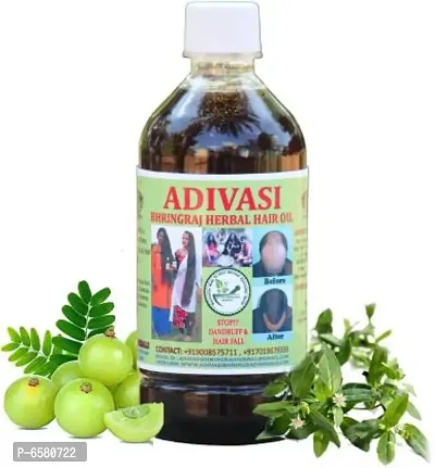 Adivasi Bhringraj Herbal Hair Oil Pack of 1 of (250 ML)