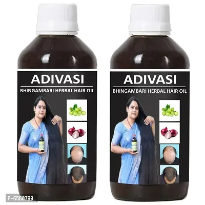 Adivasi Bhingambari Herbal Hair Oil Pack of 2 of (125 ML)-thumb0