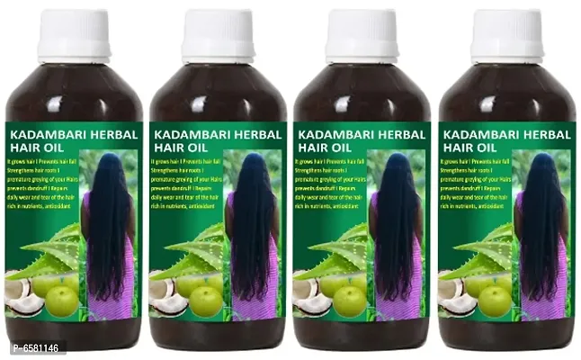 Adivasi Kadambari Herbal Hair Oil Pack of 4 of (125 ML)