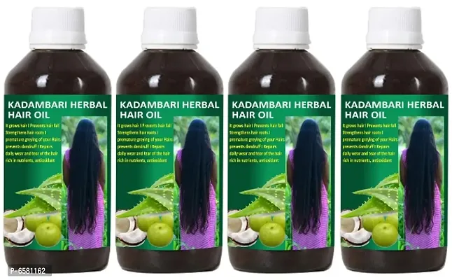 Adivasi Kadambari Herbal Hair Oil Pack of 4 of (250 ML)