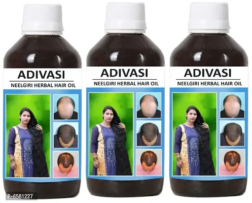 Adivasi Neelgiri Herbal Hair Oil Pack of 3 of (125 ML)