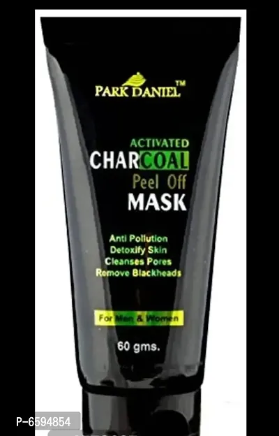 park Daniel Activated charcoal peel off mask- For Black Head Removal, Deep Cleansing and amp: Instant Glow 60G