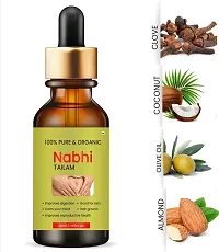 Nabhi Tailam Belly Button Oil 100% Pure, Organic  Herbal Oil for Men  Women  - Pack of 3 Bottle of 30ML-thumb2