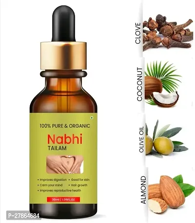 Nabhi Tailam Belly Button Oil 100% Pure, Organic  Herbal Oil for Men  Women  - Pack of 3 Bottle of 30ML-thumb3