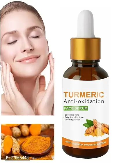 100% Natural Turmeric Anti-Oxidation Face Serum | Brightening, Nourishing, Moisturizing Skin Serum For All Skin Types - Pack of 4 Bottle of 30ML-thumb3