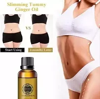 Fat Loss Oil, Belly Natural Drainage Ginger Oil Essential Relax Massage Oil, Belly and Waist Stay Perfect Shape (30ML) Pack of 3-thumb1