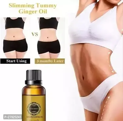 Fat Loss Oil, Belly Natural Drainage Ginger Oil Essential Relax Massage Oil, Belly and Waist Stay Perfect Shape (30ML) Pack of 3-thumb2