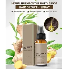 Unisex Natural Ginger Hair Spray, Hair Growth Serum, Hair Growth Treatment, Anti Hair Loss, Thinning, Balding, Repairs Hair Pack of 4 Bottle of 30ML-thumb2