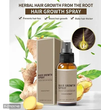 Unisex Natural Ginger Hair Spray, Hair Growth Serum, Hair Growth Treatment, Anti Hair Loss, Thinning, Balding, Repairs Hair Pack of 4 Bottle of 30ML-thumb3