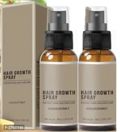 Ginger Hair Spray, Hair Growth Serum, Hair Growth Treatment, Anti Hair Loss, Thinning, Balding, Repairs Hair (30ML) Pack of 2