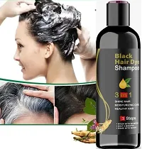 Black Hair Dye 3 In 1 3 Step Shampoo For Shine Hair  Moisturizing Healthy Hair (100ml) Pack of 2-thumb3