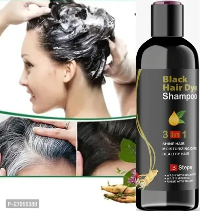 Black Hair Dye 3 In 1 3 Step Shampoo For Shine Hair  Moisturizing Healthy Hair (100ml) Pack of 2-thumb4