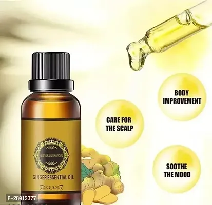 Ginger Oil For Slimming Weight Loss Fat Burner Belly Drainage (30ML)  Turmeric Anti-Oxidation Brightening Face Serum (30ML) - Combo of 2 Items-thumb2