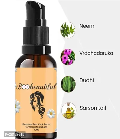 Natural Boobeautiful | Growth Oil I Enhancing Beauty and Curves | Boob Oil for Women (30ml)-thumb5