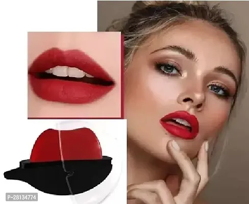 Matte Lipstick | Long Lasting, Hydrating  Lightweight AppleShape Lips Designed Lipsticks Premium Matte Look for Creamy Lips Long Stay (Pack of 2, Red)-thumb3