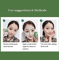 Green Tea Purifying Clay Stick Mask, And Deep Cleansing Oil Control And Anti-Acne Solid And Fine, Exfoliating Mask 40g - Pack of 1-thumb2