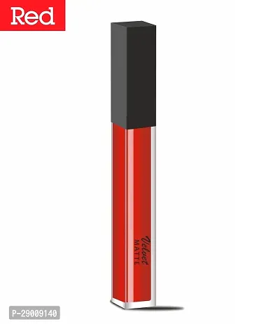 High Definition Smudge Proof Waterproof Long Lasting Liquid Matte Me Lipstick, Red Matte Longlasting Liquid Lipstick Smudgeproof  Waterproof - Pack of 1