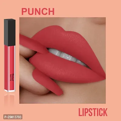 High Definition Smudge Proof Waterproof Long Lasting Matte Liquid Lipstick (Pink Punch) Pack of 1-thumb4