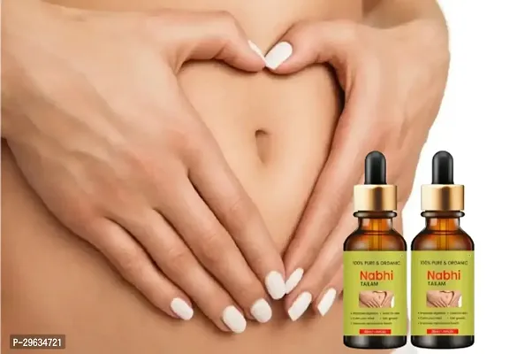 Nabhi Oil Belly Button Oil for Sensational Skin Blend of Almond, Olive, and Lemon Essential Oil Supports Healthy Skin 30ml Pack Of 2-thumb0