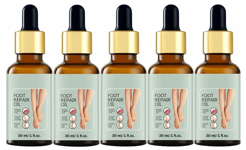 Foot Oil For Dry, Cracked Heels Repair Foot Oil and Become your Foot Softer Enrich with Shea Butter Oil (30ml) Pack of 5