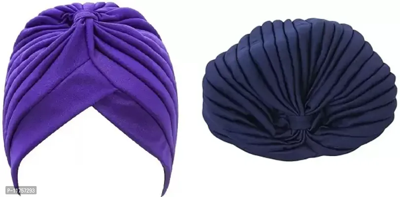 Stylish Fancy Polyester Ethnic Caps Combo For Men Pack Of 2-thumb0