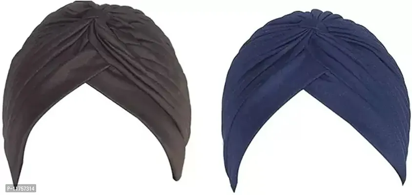 Stylish Fancy Polyester Ethnic Caps Combo For Men Pack Of 2-thumb0