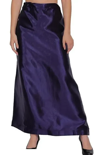 Reliable Satin Solid Semi-Stitched Patticoats For Women