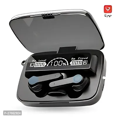 M19 TWS Bluetooth 5.0 Wireless Earbuds Touch Waterproof IP7X LED Digital Display Bluetooth Headset (Black, True Wireless)-thumb0