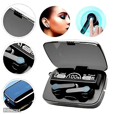 M19 TWS Bluetooth 5.0 Wireless Earbuds Touch Waterproof IP7X LED Digital Display Bluetooth Headset (Black, True Wireless)