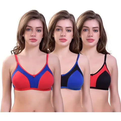 Fancy Non Padded Bras For Women Pack Of 3