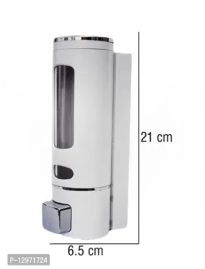Liquid Hand Wash Soap Dispenser for Bathroom Wall Mounted Plastic ABS (Set of 1) 400 ml Liquid, C-thumb0