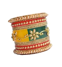 Stylish Fancy Multicoloured Plastic Beads Bangle-Style Chuda Set For Women-thumb3