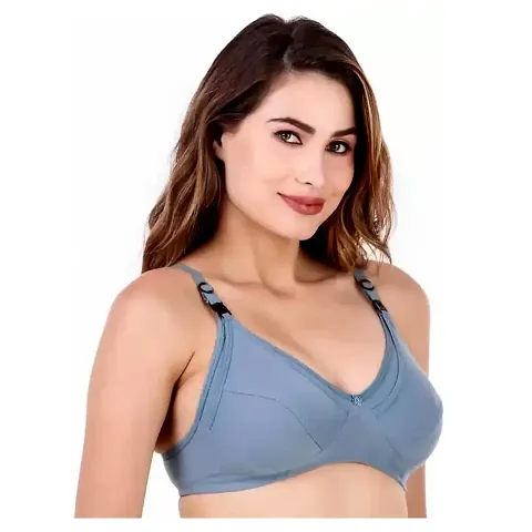 MMV Side Support?Shaper?Stretch?Cotton Everyday Bra - Non-Padded,?Wirefree? High Coverage - Pack of 2