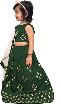 VANSH CREATION Latest Lehenga Choli for Baby Girls 2-5Year With Stitched (3-4 Years, Green)-thumb2