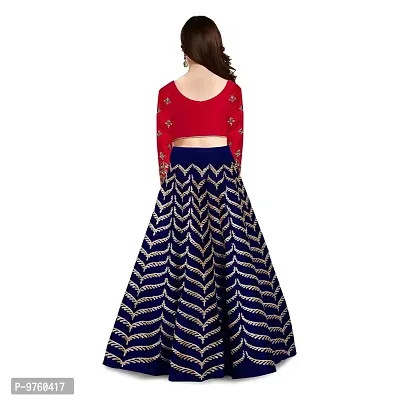 VANSH CREATION Girl's Silk Semi-stitched lehenga choli (4-15 yrs) girls lehenga-thumb2