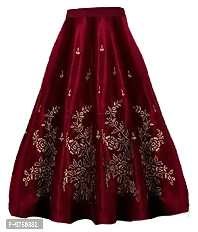 VANSH CREATION Girls Silk Semi-Stitched Lehenga Choli(4-15yr) (12-13 Years)-thumb2