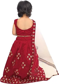 VANSH CREATION Latest Lehenga Choli for Baby Girls 2-5Year With Stitched (3-4 Years, Maroon)-thumb1