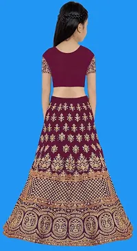 Kids Lehenga Choli Duptta Set-thumb1