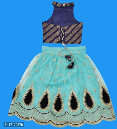 Kids Lehenga Choli Duptta Set-thumb3