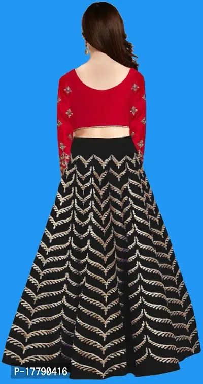 Kids Lehenga Choli Duptta Set-thumb2