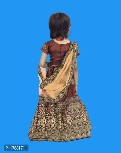 Kids Lehenga Choli Duptta Set-thumb2