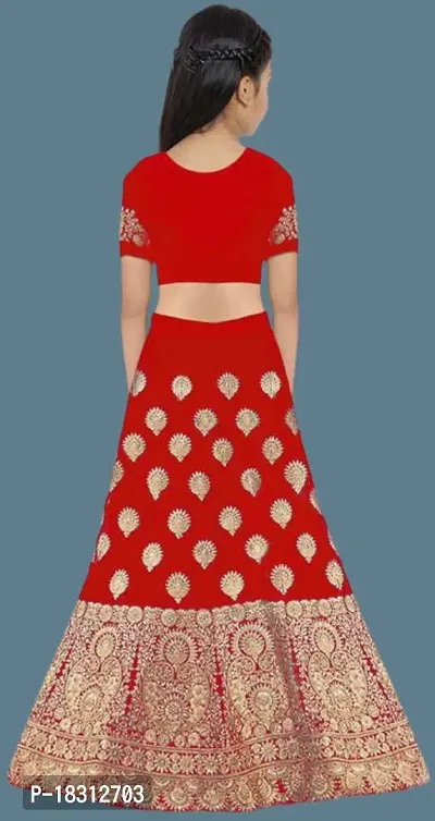 Kids Lehenga Choli Duptta Set-thumb2