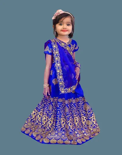 Kids Lehenga Choli Duptta Set