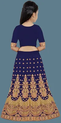 Kids Lehenga Choli Duptta Set-thumb1