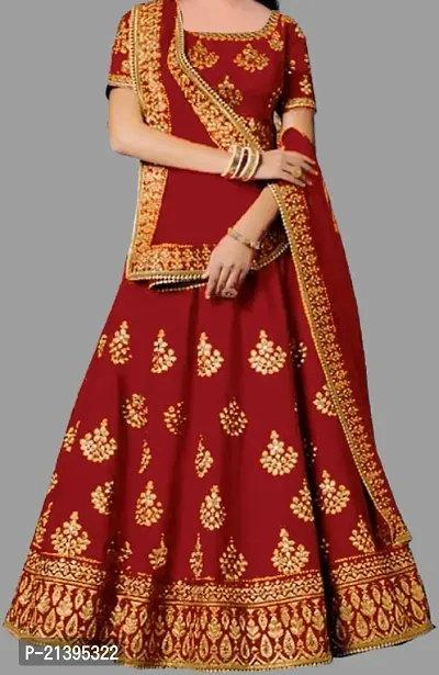 Kids Lehenga Choli Duptta Set-thumb2