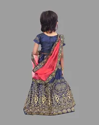 Kids Lehenga Choli Duptta Set-thumb1